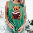 Teddy Bear Reading a Book Comfort Colors Tank Top Violet Teddy Bear Reading a Book Comfort Colors Tank Top Violet