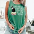 That's What I Do I Pet Cat I Read Books Tuxedo Cat Bookworm Comfort Colors Tank Top Violet