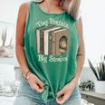 Tiny Portals Big Stories Book Nook Fantasy Gateway Comfort Colors Tank Top Violet