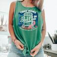 Tired Moms Book Club Coffee Chaos And Chapters Graphic Comfort Colors Tank Top Violet