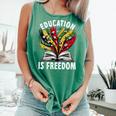 History Education Is Freedom Books Black History Premium Tri-Blend Comfort Colors Tank Top Violet