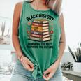 History Month Teacher Reading Book Lover Floral Stack Premium Tri-Blend Comfort Colors Tank Top Violet