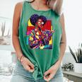 History Woman Reading Book Geometric Girl Educated Comfort Colors Tank Top Violet