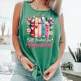 Valentine All Booked For Valentine Book Lovers Teacher Kid Comfort Colors Tank Top Violet