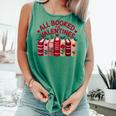 Valentines All Booked For Valentine Book Lover Teacher Comfort Colors Tank Top Violet