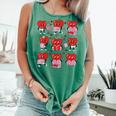Valentines Day Librarian Heart Reading Book Women Men Kids Comfort Colors Tank Top Violet