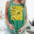Varsity-Gold Yellow Comic Book University Varsity-Gold Comfort Colors Tank Top Violet