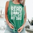 All I Want To Do Is Read Books Reading Dog Lovers Comfort Colors Tank Top Violet