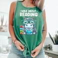 Wild About Reading Book Lover Hippo Comfort Colors Tank Top Violet Wild About Reading Book Lover Hippo Comfort Colors Tank Top Violet