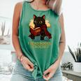 Wizard Cat Reading a Book While Crocheting Comfort Colors Tank Top Violet Wizard Cat Reading a Book While Crocheting Comfort Colors Tank Top Violet