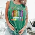 Women Floral Book Big Fan Of Human Rights Liberal Protest Comfort Colors Tank Top Violet Women Floral Book Big Fan Of Human Rights Liberal Protest Comfort Colors Tank Top Violet