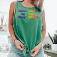 Women's Read Books Be Kind Stay Weird Book Lover Rainbow Comfort Colors Tank Top Violet Women's Read Books Be Kind Stay Weird Book Lover Rainbow Comfort Colors Tank Top Violet
