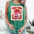 Women's Read Your Heart Out Groovy Bookish Valentine Day Women Girls Comfort Colors Tank Top Violet Women's Read Your Heart Out Groovy Bookish Valentine Day Women Girls Comfort Colors Tank Top Violet