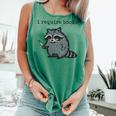 Women's i Require Books Raccoon Comfort Colors Tank Top Violet