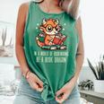 In World Of Bookworms Be Book Dragon Cute Women Kids Men Comfort Colors Tank Top Violet