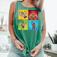 Wrestling Comic Book Wrestler Mexican Lucha Libre Mask Comfort Colors Tank Top Violet