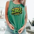 ZING Comic Book Retro Artwork – Cartoon Collector Comfort Colors Tank Top Violet