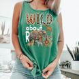 Zoo Animals Wild About Reading Books Reader Lover Librarian Comfort Colors Tank Top Violet