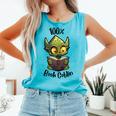 100 Book Goblin Cute Book Reader And Library Lover Comfort Colors Tank Top Light Green