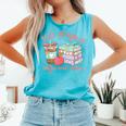 100 Days Of Coffee And Chaos Coquette Bow Book Apple Comfort Colors Tank Top Light Green 100 Days Of Coffee And Chaos Coquette Bow Book Apple Comfort Colors Tank Top Light Green
