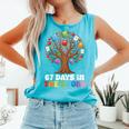 67 Days In The Books Reading Teacher 67th Day Of School Kids Comfort Colors Tank Top Light Green