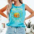 Abibliophobia Book Lover Reading Humor Graphic Comfort Colors Tank Top Light Green Abibliophobia Book Lover Reading Humor Graphic Comfort Colors Tank Top Light Green