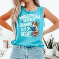 Abibliophobia Dog Book Lover Library Comfort Colors Tank Top Light Green Abibliophobia Dog Book Lover Library Comfort Colors Tank Top Light Green