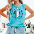 Ace Pride Book With Stars Moons And Magic Hand Comfort Colors Tank Top Light Green Ace Pride Book With Stars Moons And Magic Hand Comfort Colors Tank Top Light Green