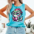 Adorable Book Lover Basilisk With Reading Glasses Cute Comfort Colors Tank Top Light Green Adorable Book Lover Basilisk With Reading Glasses Cute Comfort Colors Tank Top Light Green