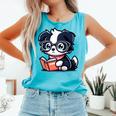 Adorable Book Lover Border Collie With Reading Glasses Cute Raglan Baseball Tee Comfort Colors Tank Top Light Green Adorable Book Lover Border Collie With Reading Glasses Cute Raglan Baseball Tee Comfort Colors Tank Top Light Green