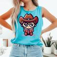 Adorable Book Lover Cowboy With Reading Glasses Cute Comfort Colors Tank Top Light Green Adorable Book Lover Cowboy With Reading Glasses Cute Comfort Colors Tank Top Light Green