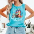 Adorable Book Lover Dragon Read Books Be Kind Stay Weird Comfort Colors Tank Top Light Green