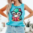 Adorable Book Lover Humming Bird With Reading Glasses Cute Comfort Colors Tank Top Light Green Adorable Book Lover Humming Bird With Reading Glasses Cute Comfort Colors Tank Top Light Green