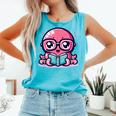 Adorable Book Lover Octopus With Reading Glasses Cute Comfort Colors Tank Top Light Green Adorable Book Lover Octopus With Reading Glasses Cute Comfort Colors Tank Top Light Green