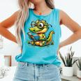 Alligator Reading a Book Animal Comfort Colors Tank Top Light Green Alligator Reading a Book Animal Comfort Colors Tank Top Light Green