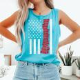 America Flag Read Book Reading Librarian Men Women Kids Comfort Colors Tank Top Light Green