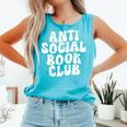 Anti-Social Book Club Comfort Colors Tank Top Light Green
