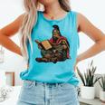 Attila The Hun Reading A Book Comfort Colors Tank Top Light Green Attila The Hun Reading A Book Comfort Colors Tank Top Light Green