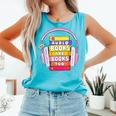 Audiobooks Are Books Too – Bookworm Nerd Reading Geek Comfort Colors Tank Top Light Green