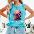 Axolotl Book Lover Librarian Reading Library Readers Comfort Colors Tank Top Light Green Axolotl Book Lover Librarian Reading Library Readers Comfort Colors Tank Top Light Green
