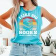 I LIKE BIG BOOKS AND I CANNOT LIE Book Lover Print Comfort Colors Tank Top Light Green I LIKE BIG BOOKS AND I CANNOT LIE Book Lover Print Comfort Colors Tank Top Light Green
