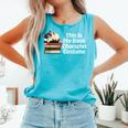 This Is My Book Character Costume Cat Men Women Kids Reading Comfort Colors Tank Top Light Green