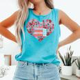 Book Heart Cute Read Book Reading Librarian Across America Comfort Colors Tank Top Light Green