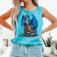 Book Lover Bookworm Reading Books Dragon Premium Tri-Blend Comfort Colors Tank Top Light Green