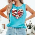 Book Lover Heart Shape Reading Librarian Valentine Men Women Comfort Colors Tank Top Light Green Book Lover Heart Shape Reading Librarian Valentine Men Women Comfort Colors Tank Top Light Green