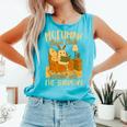 Book Lover Moth Mothman Book Club Reading Into Shadows Comfort Colors Tank Top Light Green