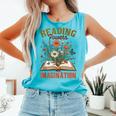 Book Lover Reading Bookish Floral Reading Powers Imagination Comfort Colors Tank Top Light Green Book Lover Reading Bookish Floral Reading Powers Imagination Comfort Colors Tank Top Light Green