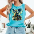Book Lover Reading Fantasy Dragon Comfort Colors Tank Top Light Green Book Lover Reading Fantasy Dragon Comfort Colors Tank Top Light Green