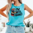 Book Lovers Im With The Banned Books For Reading Librarian Comfort Colors Tank Top Light Green Book Lovers Im With The Banned Books For Reading Librarian Comfort Colors Tank Top Light Green