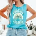 If My Book Is Open Your Mouth Should Be Closed Comfort Colors Tank Top Light Green